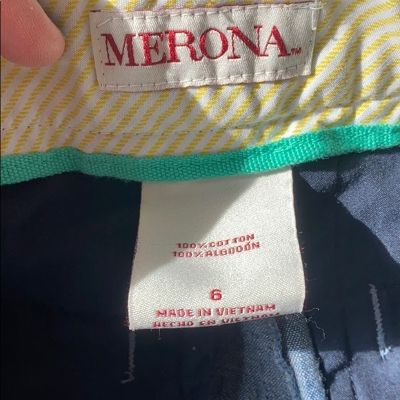 Merona Target Blue Chambray Denim Jean Prep Shorts 6 - Picture 7 of 9